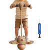 Lanmijia Pogos Stick per Bambini Palla di Rimbalzo per Bambini Palla Equilibrio con Maniglia Pogostick, Pogostick Balance Ball Palettibambini Capibara con Pompa e Luce Balance Ball