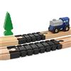 Locorico - 2 guide estensibili per treno in legno compatibili Brio