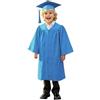 Generico Unisex Abito Da Laureato Set Per Bambini 2026 CostumeDa Laureato LaureaBambino Abito Diploma Asilo Scuola Materna Primaria Kit Completo Set Toga e Tocco Travestimento (BU2, 5-6 Years)