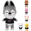 LCCGZ Stray Kids Peluche, 25cm Peluche Skzoo, Peluche Animali Skzoo, St-ray Kids Plush Doll, Stray Cartoon Peluche, Peluche Skzoo St-ray Kid, Peluche dei cartoni animati, Regali di compleanni per i fan