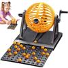 AwnsIMfreien Set da Bingo, Palline da Bingo con 12 Carte e 90 Numeri con Gabbia Divertente Macchina da Gioco per Bambini, Adulti, Famiglia, Senza Fiches, Giochi