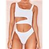 KarolyiDora 2023 nuovo costume da bagno intero Sexy tagliato costume da bagno Push-Up Bikini Beach Wear costume da bagno donna