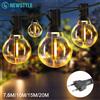 newstyle Luci a sfera per esterni a LED G40 7.6M/20M Luci da patio infrangibili per l'arredamento del giardino del portico del cortile esterno