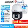 Ctronics Real 4K Telecamera di sorveglianza esterna 5Ghz Wifi 8MP 3840x2160P Telecamera IP di sicurezza per visione notturna a colori 360 Monitoraggio automatico