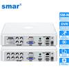 NONE Registratore Video DVR CCTV Smart 4CH/8 Canali TVI CVi CVBS Ibrido 5 in 1 con Audio 5M-N P2P per Telecamere Coassiali IP con Rilevamento del Movimento Umano