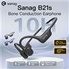 Sanag B21S Auricolari a conduzione ossea Auricolari wireless Bluetooth 5.4 Cuffie per bassi HiFi IPX5 Auricolari sportivi da corsa impermeabili