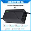 NONE Caricatore 48V 36V 72V 60V 5A Caricatore intelligente per batteria agli ioni di litio 10/13/16/20S Caricatore per batteria al litio 67.2V 54.6V 84V