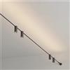 NONE Fai da te lungo LED Skyline striscia di acciaio lineare luminosa senza decorazione della luce principale, lampada da parete moderna e minimalista per sala espositiva creativa