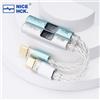 NICEHCK NK1 MAX Cavo adattatore CX31993 Chip di decodifica MAX97220 OP-AMP HiFi portatile Tipo-C 3,5 mm Amplificatore DAC Filo placcato argento