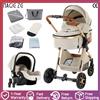 NONE Passeggino 3 in 1 con seggiolino auto Carrozzina per bambini di lusso Passeggino per neonati ad alto paesaggio Passeggino da viaggio leggero e facile da piegare