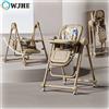 OWJHE Seggiolone 2 in 1 Seggiolone convertibile a dondolo con ruote Cuscino doppio vassoi pieghevole per 6 mesi-3 anni