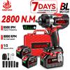 ONEVAN Avvitatore a Impulsi Elettrico Brushless ONEVAN 2800N.M, Trapano Avvitatore Cordless ad Alta Coppia, Utensile Elettrico per Batteria Makita 18V