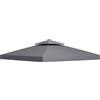 Outsunny Tetto di ricambio Outsunny per gazebo da giardino, tenda 3x3 m Grigio