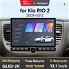 Junsun 13.1″ QLED Wireless CarPlay Android Auto Autoradio per Kia Rio 2 2005-2011 Sistemi intelligenti per auto DSP SWC RDS GPS FM BT
