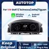 AUTOTOP Cruscotto Digitale da 12.3 Pollici per VW Scirocco Jetta Golf 7 MK7 Tiguan con CarPlay Wireless e Android Auto