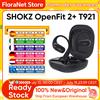 SHOKZ Cuffie Open-Back Originali Shokz Openfit 2+ T921, con Audio Dolby, Bluetooth 5.4 Wireless, Design con Gancio per Orecchio, Riduzione del Rumore AI e Grado di Protezione IP55