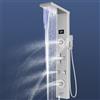 Pannello a colonna con 5 funzioni, Rainsteel, Rainall, Getti massaggianti, Doccetta manuale, Bocchetta vasca, Display LED opzionale