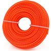 NONE Filo per Decespugliatore in Nylon 15m*2.4mm/2.7mm/3mm, Corda per Tagliaerba, Accessorio per Tosaerba