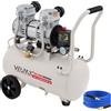 Compressore d'aria silenzioso senza olio 9/24/30/50L, 1100/1600/W, 8 Bar, 10m di tubo, con ruote, per auto, gonfiaggio, verniciatura