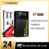 VTOMAN X7 Avviatore d'emergenza per auto 4250A, Power Bank 4 in 1 con compressore d'aria, Booster di avviamento per auto 12V 10L Benzina/Diesel