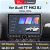 Junsun 13.1″ QLED wireless CarPlay Android Auto Autoradio per Audi TT Mk2 8J 2006-2014 Sistemi intelligenti DSP SWC RDS GPS FM BT