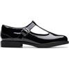 Clarks Tapa Hope Y. Childrens Black Pat, 6.5