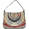 Gattinoni Borsa Hobo Medium Planetarium Classic Finiture in Pelle - da Donna - in Tela spalmata e stampata - Stampa Planetarium - Multi colore, Taglia Unica