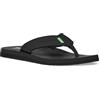 Sanuk Infradito da uomo Beer Cozy, Nero, 41 EU