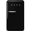 SMEG FRIGO MONOPORTA SMEG FAB10HRBL6, Capacità netta totale 135 l, Rumorosità: 35 dB(A), Dimensioni: L 54,5 cm A 97 P 65,9 cm, Nero, Classe D