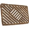Hanse Home Grid Brushes Zerbino in cocco e gomma, 45 x 75 cm, antiscivolo, per interni ed esterni, con spazzole in cocco, resistente alle intemperie, per esterni, colore naturale