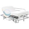 Geriafy - Letto Elettrico Regolabile con Materasso Memory Foam 20 cm e Fodera Tencel | Sponde Letto Abatibili | Comfort e Freschezza (105x200 cm)