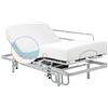 Geriafy - Letto Elettrico Regolabile con Materasso Memory Foam 20 cm e Fodera Tencel | Sponde Letto Abatibili | Comfort e Freschezza | Telecomando Wireless (105x200 cm)