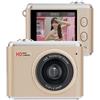 EffiFish Telecamera indossabile da pollice, action cam da 1080p, con portachiavi, 64 MP, registratore video tascabile, per fotocamera digitale mini studente (oro)