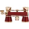 Generic Telescopio Binoculare da Teatro 3X25 Opera Portatile per Ragazze Rosso BK7 Vetro Ottico Messa a Fuoco Centrale (rosso)