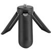 Annadue Mini Treppiede da Tavolo, Supporto Treppiede Portatile con Base in Silicone Antiscivolo, Vite da 1/4 di Pollice, per Attrezzatura Fotografica per Action Cam per Smartphone (BLACK)