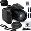Minolta - Fotocamera digitale da 20 megapixel, zoom ottico 40x, con video FHD 1080p, colore: Nero