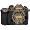 JERXTTON GH5 - Cover adesiva per fotocamera Panasonic Lumix GH5, antigraffio, decorazione protettiva e resistenza all'usura (oro onda)