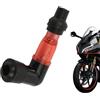 Generico Tappo per candela per motocicletta - Tappo resistore da 90 gradi, guscio in ABS trasparente, copertura per bagagliaio ad angolo retto, prestazioni elevate per motocross | Protezione dalla polvere