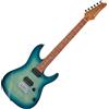 IBANEZ AZ24S1F-TXB Transparent Turquoise Burst Chitarra Elettrica 6 Corde Tra...