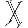 GEWA KS-50B Stand Stand per Tastiera Regolabile con Easy Gear System