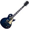 EKO LS-300 Blue Quilted Chitarra Elettrica Single-Cut Serie Tribute 300 Blu