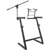 PROEL EL280 Supporto Tastiera Regolabile 60x40cm con Piattaforma Laptop Nero ...