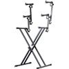 PROEL SPL253 Supporto Tastiera a 3 Livelli Regolazione Rapida Grigio Antracite