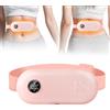 iklestar Cinture termiche per alleviare i dolori mestruali, iklestar Ricaricabile con 6 modalità di massaggio termico Cintura termica per crampi mestruali e dolori lombari, Regali per donne e ragazze, Rosa