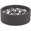 KiddyMoon 90 X 30 Cm / 300 Palline ∅ 7CM Piscina di Palline Colorate per Bambini Tondo