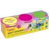 Jovi - Plastilina morbida, Soft Dough BLANDIVER, Scatola con 3 vasetti da 110 g, Colori Neon, Ideale per l'iniziazione al mondo della modellazione