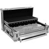 Plugger Case Nero Flight Case Professionale per Controller Pioneer DJ DDJ-REV1, Multistrato 9 mm, Angoli in Alluminio, Rotelle, con Tablet per PC Portatile