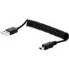 DeLOCK - USB-Kabel - USB Typ A, 4-polig (M) - Mini-USB, Typ B (M) - 60 cm - aufgespult