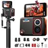 SJCAM SJ30 Action Cam 8K 20FPS 4K 60FPS, Vlog Camera per Creator, Batteria 7 Ore, Display Flip 2.51, Doppio Obiettivo Starlight, 8X Zoom, Impermeabile 5m, per Viaggi, Moto, Trekking e Outdoor