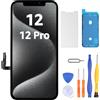 LL TRADER - Schermo LCD per iPhone 12/iPhone 12 Pro 6,1 FHD, Touchscreen 3D Touch, Digitizer, Kit di Riparazione e Montaggio del Telaio 2026